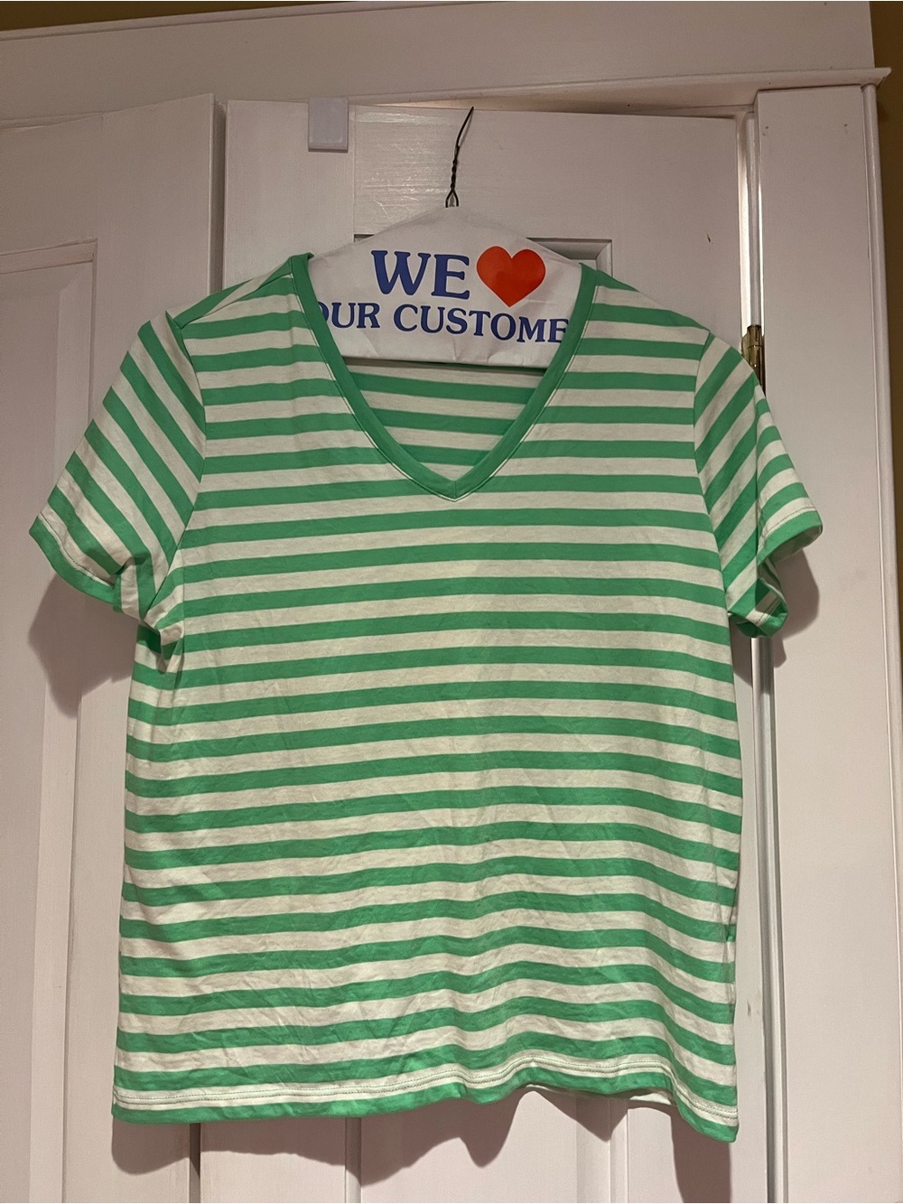 Lands end striped tee